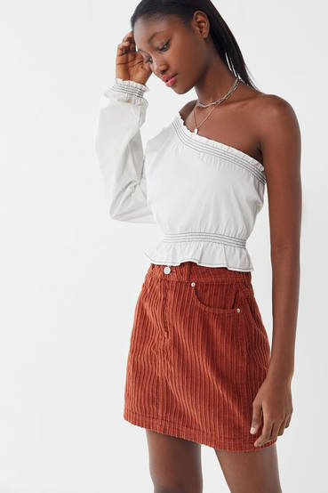 New York Minute Corduroy Skirt
