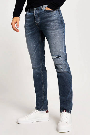 Dylan Slim Fit Ripped Jeans
